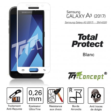 Samsung Galaxy A3 (2017) - Vitre de Protection - Total Protect - TM-Concept®