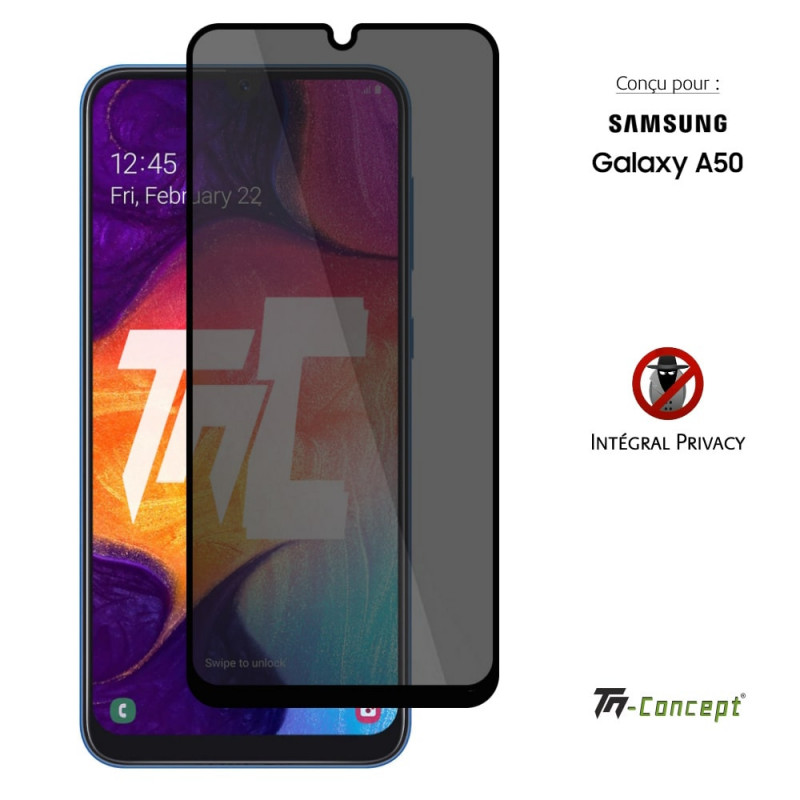 Samsung Galaxy A50 - Verre trempé Anti-Espions - Intégral Privacy - TM Concept® - image couverture