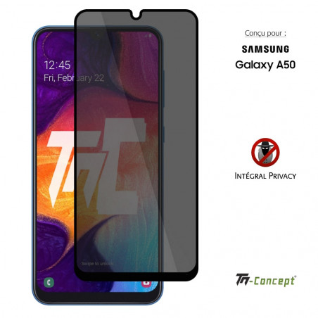 Samsung Galaxy A50 - Verre trempé Anti-Espions - Intégral Privacy - TM Concept® - image couverture