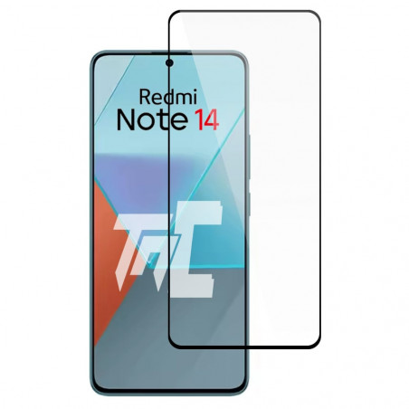 Xiaomi Redmi Note 14 - Verre trempé intégral Protect - Noir - TM-Concept® - image principale