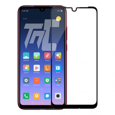 Xiaomi Redmi Note 7 - Verre trempé intégral Protect Noir - adhérence 100% nano-silicone - TM-Concept® - image principale