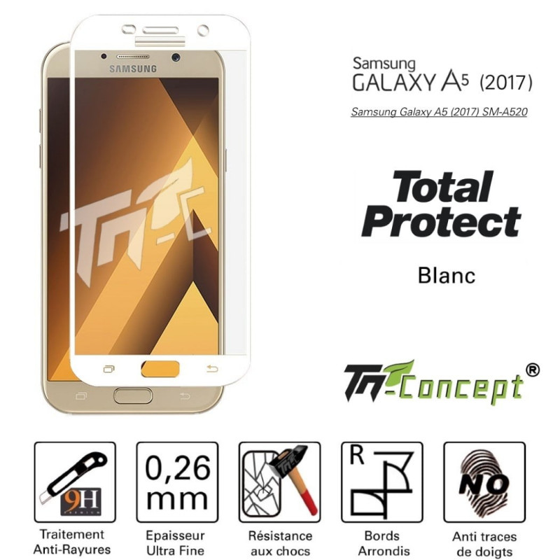 Samsung Galaxy A5 (2017) - Vitre de Protection Total Protect - TM Concept®