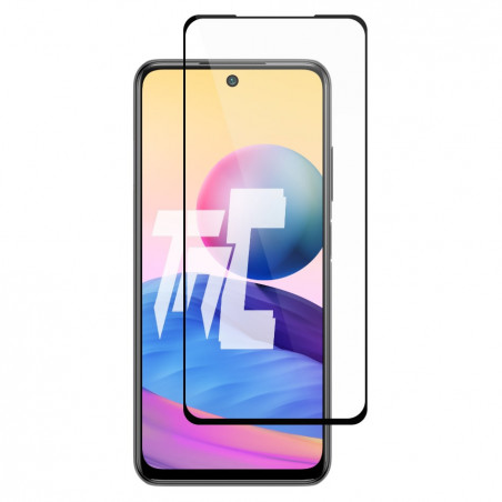 Xiaomi Redmi Note 10 5G - Verre trempé intégral avec cadre Noir - TM-Concept® - image principale