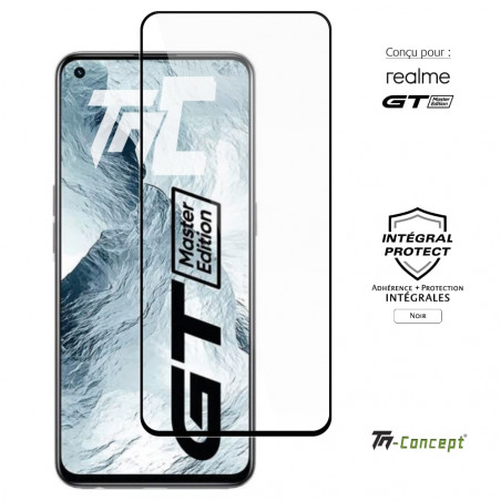 Realme GT Master Edition - Verre trempé intégral Protect - Noir - TM Concept® - image couverture