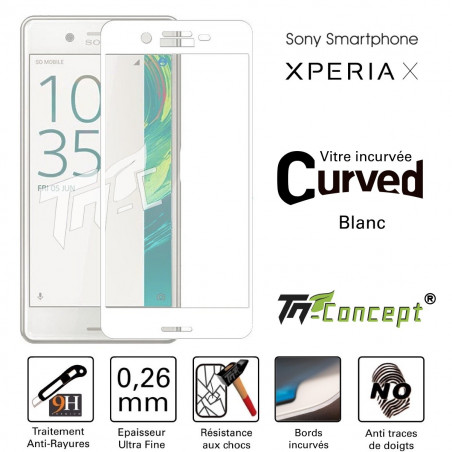 Sony Xperia X - Vitre de Protection Curved - TM Concept®