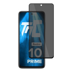 Xiaomi Redmi 10 Prime - Verre trempé teinté intégral - Noir - TM Concept® - gamme Intégral Privacy - image principale