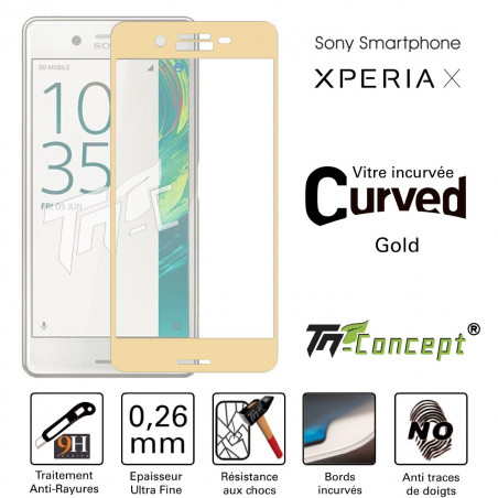 Sony Xperia X - Vitre de Protection Curved - TM Concept® Sony Xperia X - Vitre de Protection Curved - TM Concept®