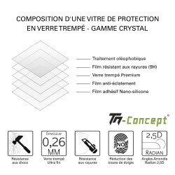 Samsung Galaxy S25 - Verre trempé TM Concept® - Gamme Standard Premium - Composition