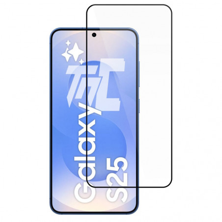 Samsung Galaxy S25 - Verre trempé intégral Protect - Noir - TM-Concept® - image principale