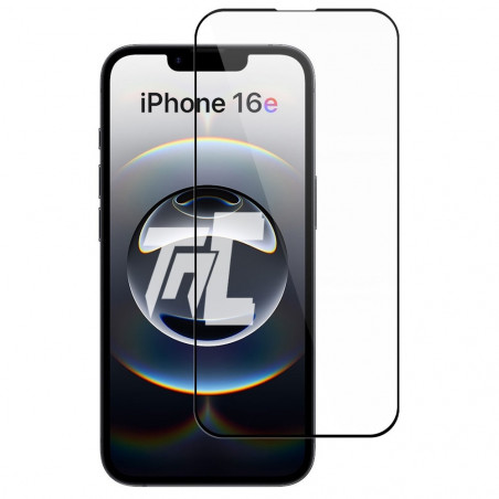 Apple iPhone 16e - Verre trempé intégral Protect - Noir - TM-Concept® - image principale