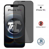 Apple iPhone 16e - Verre trempé teinté intégral - Noir - TM Concept® - gamme Intégral Privacy - image couverture