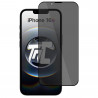 Apple iPhone 16e - Verre trempé teinté intégral - Noir - TM Concept® - gamme Intégral Privacy - image principale