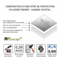 Sony Xperia X - Vitre de Protection Crystal - TM Concept®