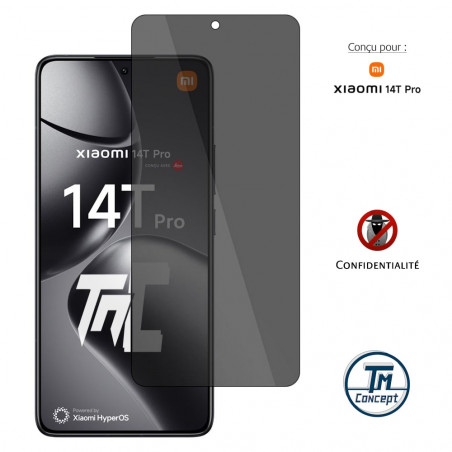 Xiaomi 14T Pro - Verre trempé Anti-Espions - TM Concept® gamme Privacy - image couverture