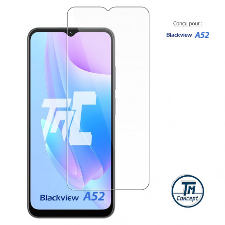 Blackview A52 - Verre trempé TM Concept® - Gamme Standard Premium - image couverture Blackview A52 - Verre trempé TM Concept® - Gamme Standard Premium - image couverture
