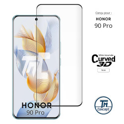Honor 90 Pro - Verre trempé 3D incurvé - Noir - TM Concept® - image couverture