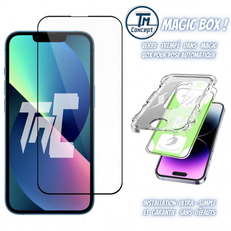 Apple iPhone 13 - Verre trempé Intégral Magic - Noir - TM-Concept®