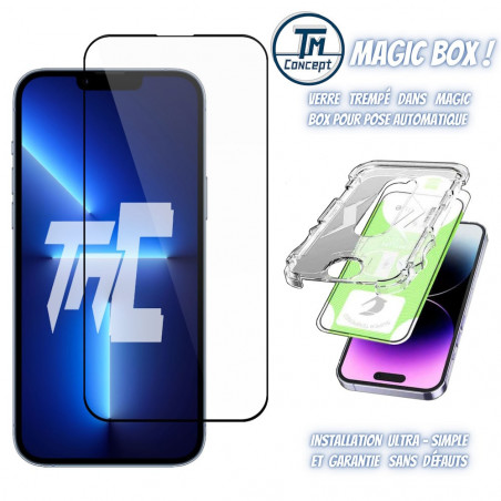 Apple iPhone 13 Pro - Verre trempé Intégral Magic - Noir - TM-Concept®