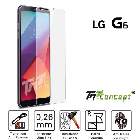 LG G6 - Vitre de Protection Crystal - TM Concept®