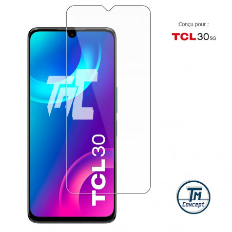 TCL 30 5G - Verre trempé TM Concept® - Gamme Standard Premium - image couverture TCL 30 5G - Verre trempé TM Concept® - Gamme Standard Premium - image couverture