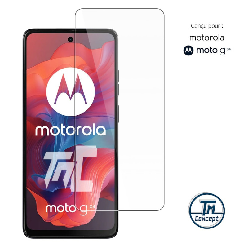 Motorola Moto G04 - Verre trempé TM-Concept® - Gamme Standard Premium - image couverture