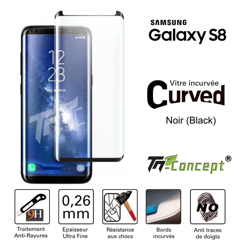 Samsung Galaxy S8 - Vitre de Protection 3D Curved - TM Concept®