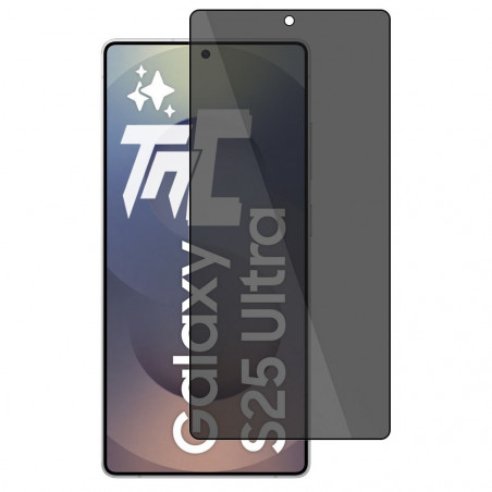 Samsung Galaxy S25 Ultra - Verre trempé teinté intégral - Noir - TM-Concept® - gamme Intégral Privacy - image principale