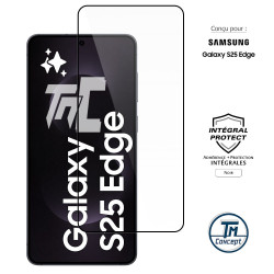 Samsung Galaxy S25 Edge - Verre trempé intégral Protect - Noir - TM Concept® - image couverture