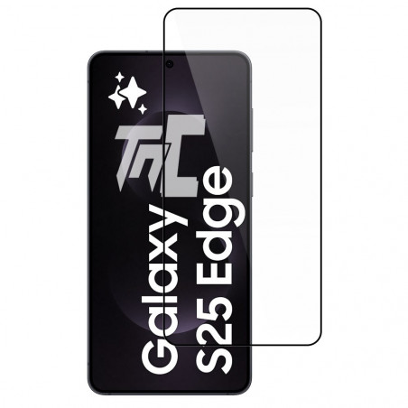 Samsung Galaxy S25 Edge - Verre trempé intégral Protect - Noir - TM-Concept®