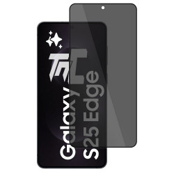 Samsung Galaxy S25 Edge - Verre trempé teinté intégral - Noir - TM Concept® - gamme Intégral Privacy - image principale