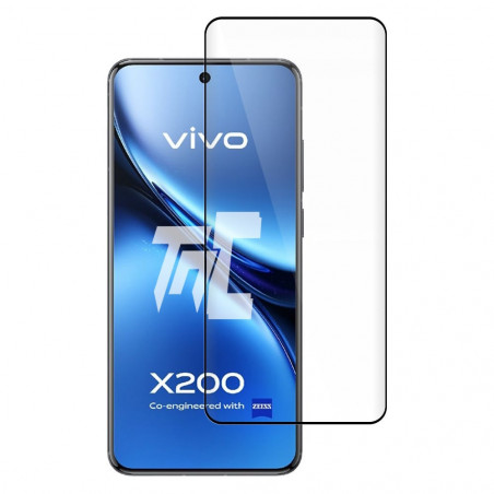 Vivo X200 - Verre trempé 3D incurvé - Noir - TM-Concept® - image principale