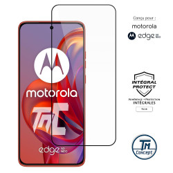 Motorola Edge 50 Neo - Verre trempé intégral Protect - Noir - TM Concept® - image couverture