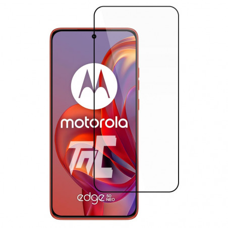 Motorola Edge 50 Neo - Verre trempé intégral Protect - Noir - TM-Concept® - image principale