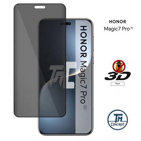 Honor Magic 7 Pro - Verre trempé 3D Privacy (teinté anti-espion) - TM Concept® - image couverture