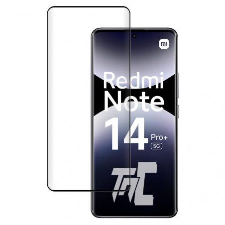 Xiaomi Redmi Note 14 Pro+ 5G - Verre trempé 3D incurvé - Noir - TM-Concept® - image principale