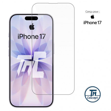 Apple iPhone 17 - Verre trempé TM-Concept® - Gamme Standard Premium - image couverture Apple iPhone 17 - Verre trempé TM-Concept® - Gamme Standard Premium - image couverture