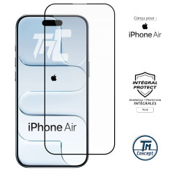 Apple iPhone Air - Verre trempé intégral Protect - Noir - TM Concept® - image couverture