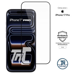 Apple iPhone 17 Pro - Verre trempé intégral Protect - Noir - TM Concept® - image couverture
