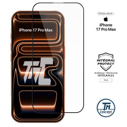 Apple iPhone 17 Pro Max - Verre trempé intégral Protect - Noir - TM Concept® - image couverture