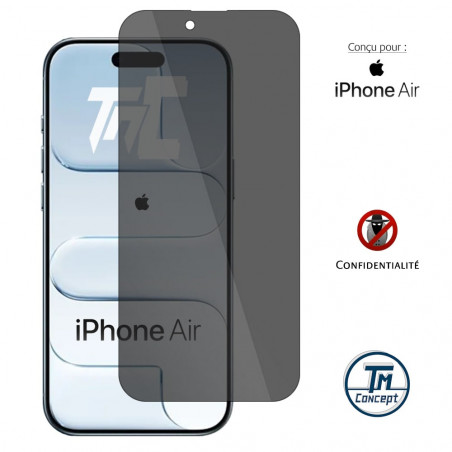 Apple iPhone Air - Verre trempé Anti-Espions - TM Concept® gamme Privacy - image couverture
