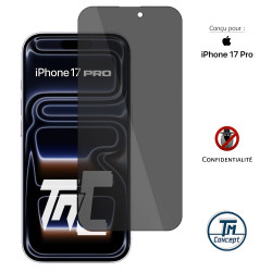 Apple iPhone 17 Pro - Verre trempé Anti-Espions - TM Concept® gamme Privacy - image couverture