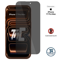 Apple iPhone 17 Pro Max - Verre trempé Anti-Espions - TM Concept® gamme Privacy - image couverture