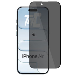 Apple iPhone Air - Verre trempé teinté intégral - Noir - TM Concept® - gamme Intégral Privacy - image principale
