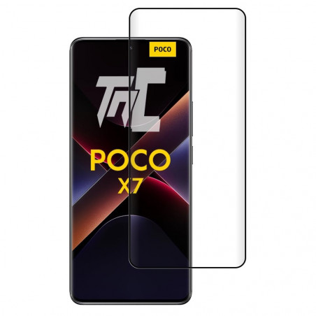Xiaomi Poco X7 - Verre trempé 3D incurvé - Noir - TM-Concept® - image principale