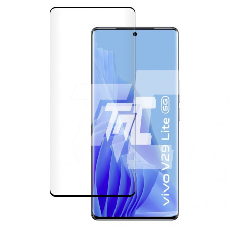 Vivo V29 Lite - Verre trempé 3D incurvé - Noir - TM-Concept® - image principale