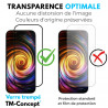 Samsung Galaxy S25 FE - Verre trempé intégral Protect - Noir - TM Concept® - Transparence