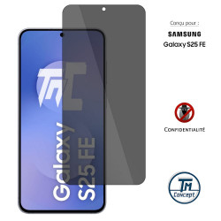 Samsung Galaxy S25 FE - Verre trempé Anti-Espions - TM Concept® gamme Privacy - image couverture