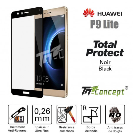 Huawei P9 Lite - Vitre de Protection - Total Protect- TM-Concept®
