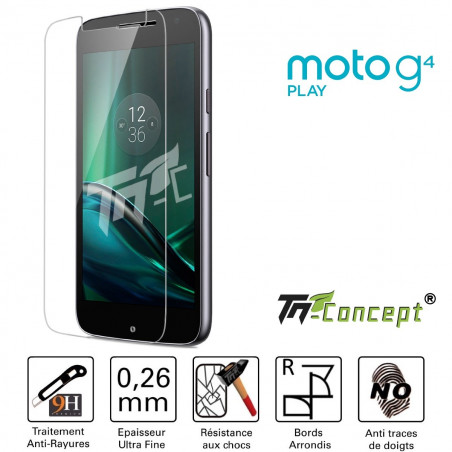 Motorola Moto G4 Play - Vitre de Protection Crystal - TM Concept®