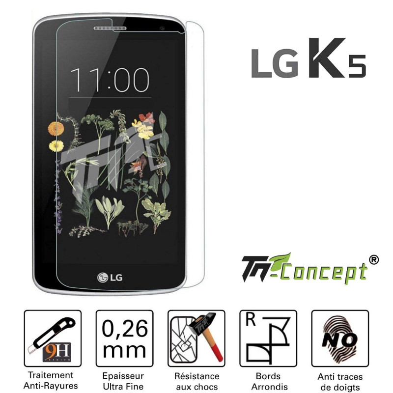 LG K5 - Vitre de Protection Crystal - TM Concept®